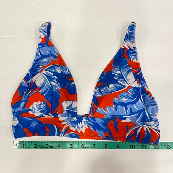 J. Crew Floral Tropical Print Bikini Top - Picture 6 of 6